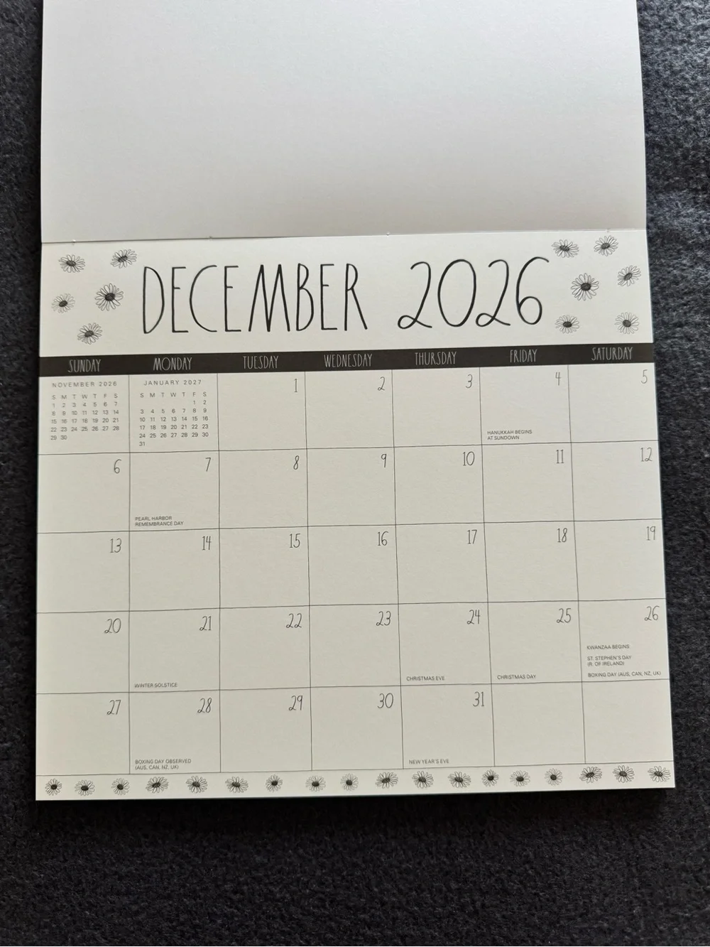Rae Dunn Magnetic Monthly Planner